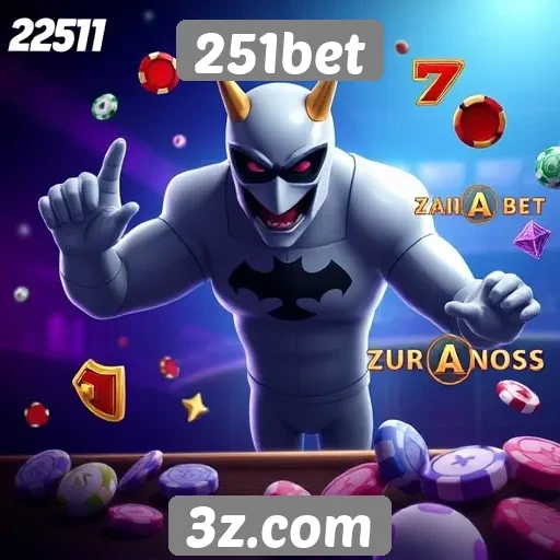 Variedade de jogos disponíveis no 251bet